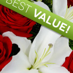 Florist Designed White & Red Bouquet - Zael's  Florist in Winston-Salem, NC